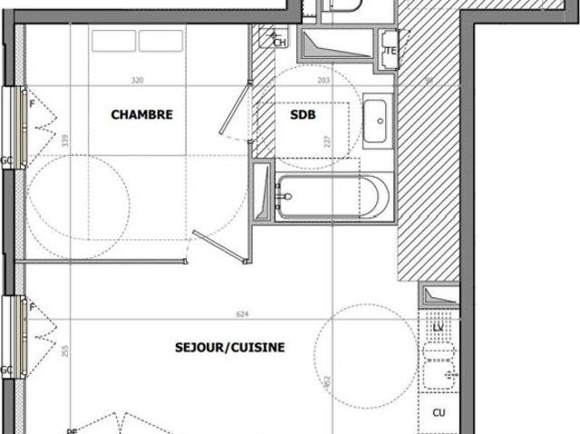 Appartement Fontaines sur Saône 2 pièces 44.25 m2