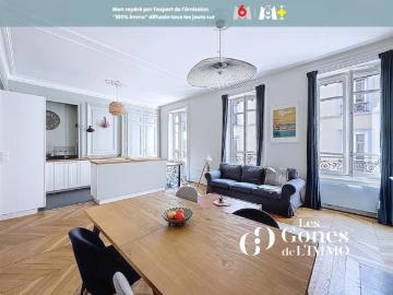 Appartement haussmannien rénové par architecte 4e étage av