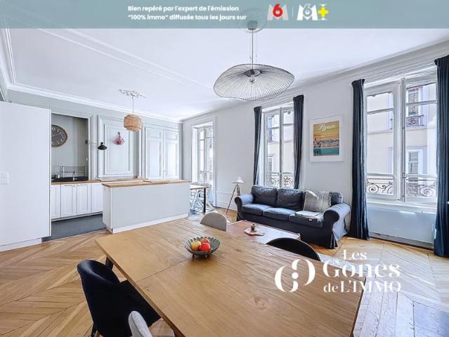 Appartement haussmannien rénové par architecte 4e étage av
