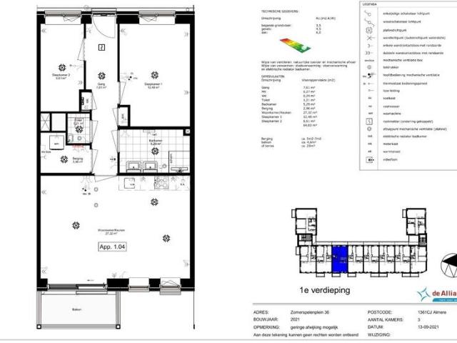 appartement in Almere, Zomerspelenstraat