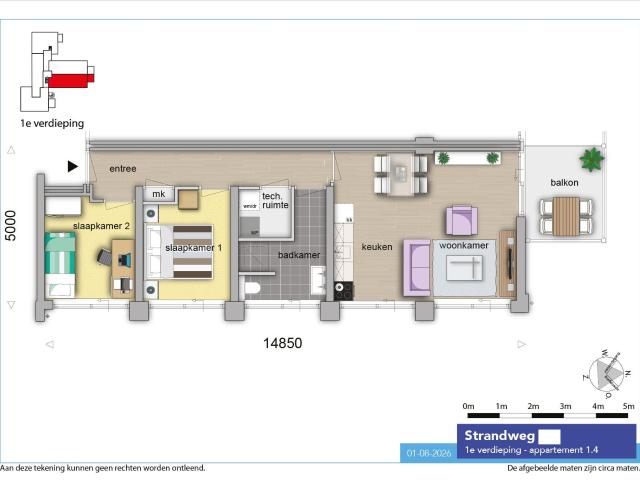 appartement in Hoek van Holland, Strandweg