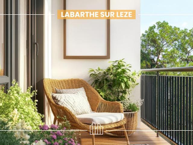 Appartement Labarthe sur Lèze 2 pièces LES JARDINS SOLEIL PROX TRANSPORTS