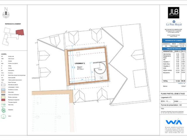 Appartement Loches 4 pièce s 111.68 m2 Triplex