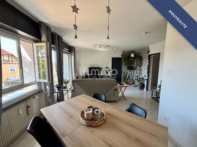 Appartement loué T3 avec balcon, cave, loggia et parking