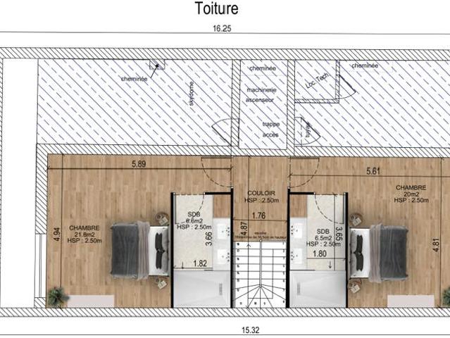 Appartement lumineux 2 Balcons Parking privé Croisé Laroch