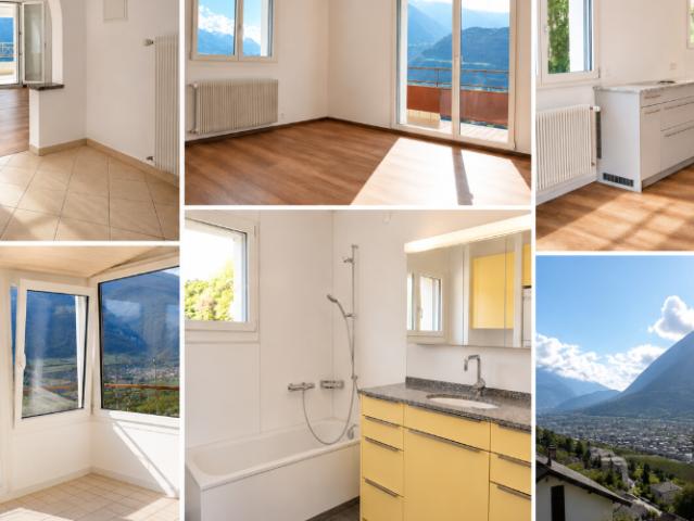 Appartement lumineux 3,5 pièces – à Corin de la Crête