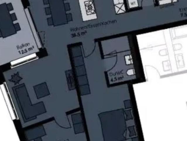 Appartement lumineux de 3 pièces avec vue sur la montagne à Altstätten – disponible immédiatement