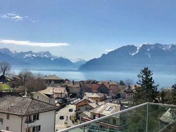 Appartement luxueux de 4,5 pièces avec vue sur le lac et les Alpes
