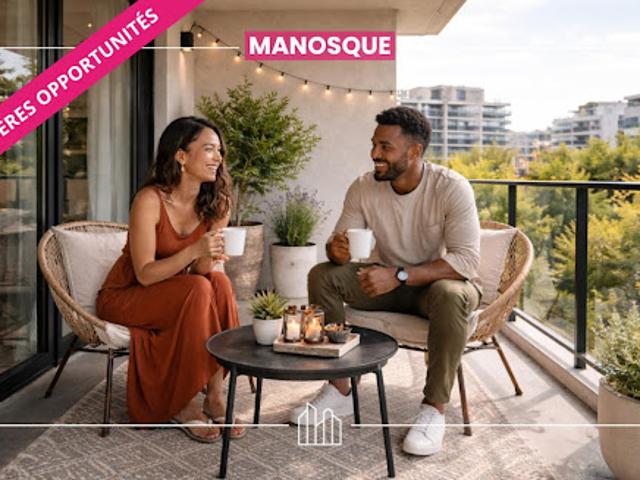 Appartement Manosque 2 pièces RÉSIDENCE MAXINE PROX COMMERCES