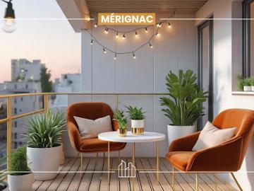 Appartement Merignac 2 pièces MONDÉSIR ARRÊT PEYCHOTTE