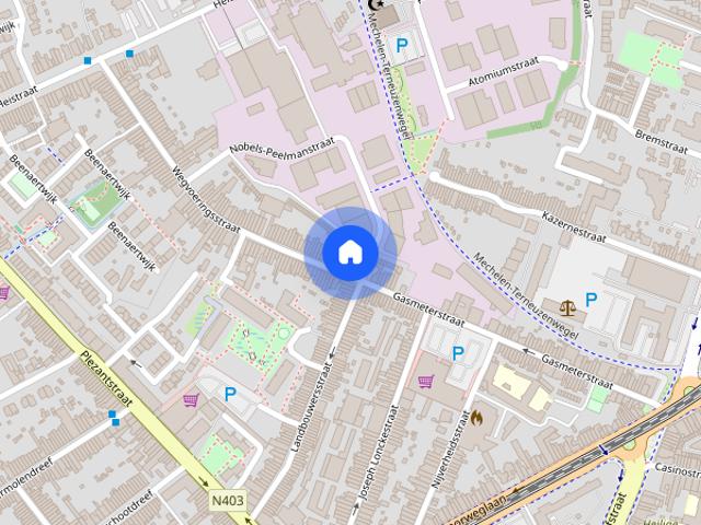 Appartement met 2 slaapkamers en garage in Sint Niklaas