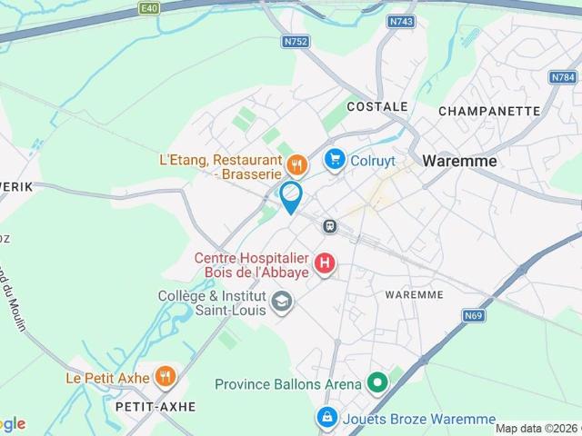 Appartement met twee slaapkamers in Waremme
