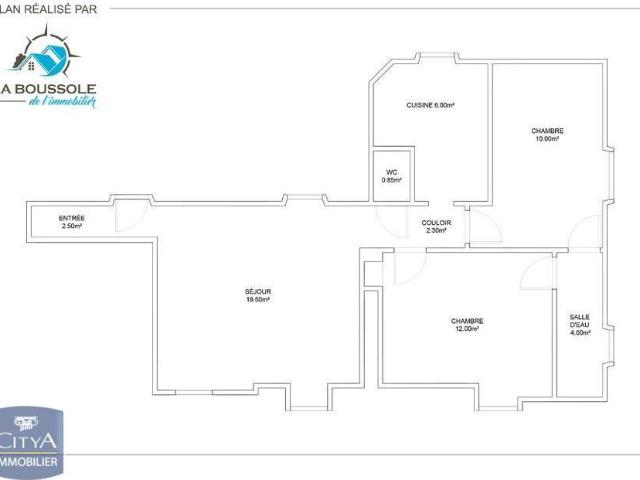 Appartement meublé 3 pièces 57 m²