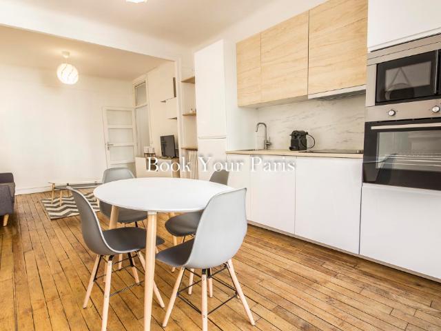 appartement meublé 1 chambre, 45m² paris 17ème