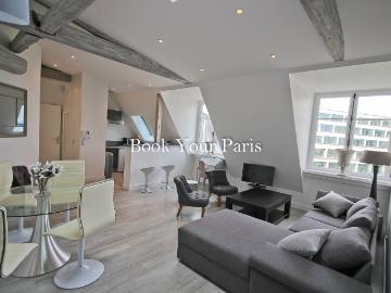 appartement meublé 1 chambre, 60m² paris 8ème 2300€ cc