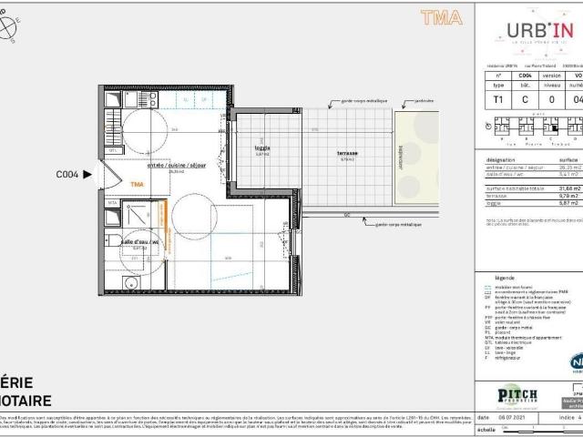Appartement 1 pièce 31 m²