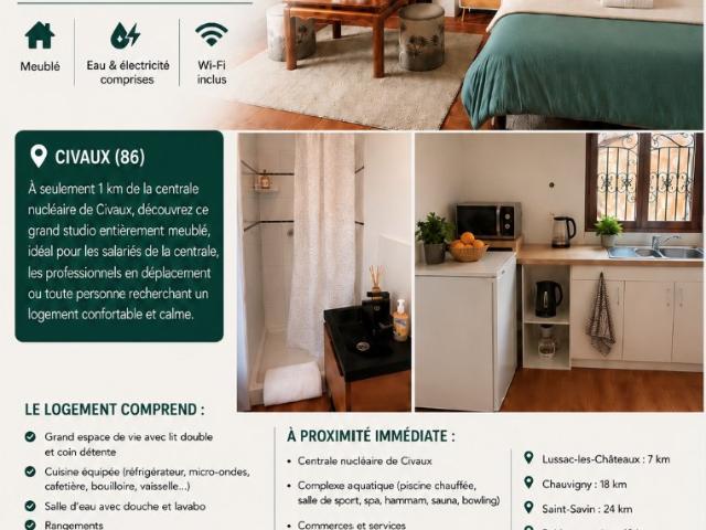 Appartement meublé 1 pièce 35 m²
