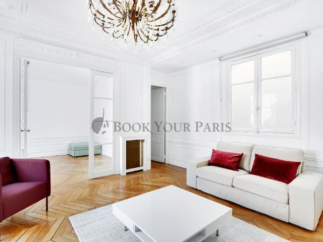 appartement meublé 2 chambres, 75m² paris 17ème 2500€ cc