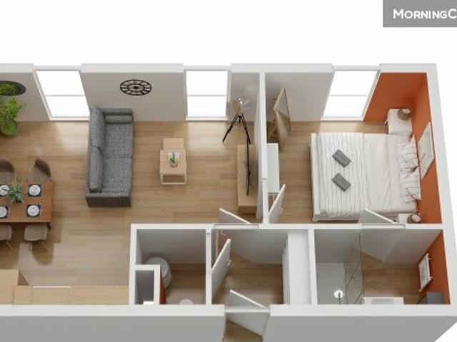 Appartement meublé 2 pièces 35 m²