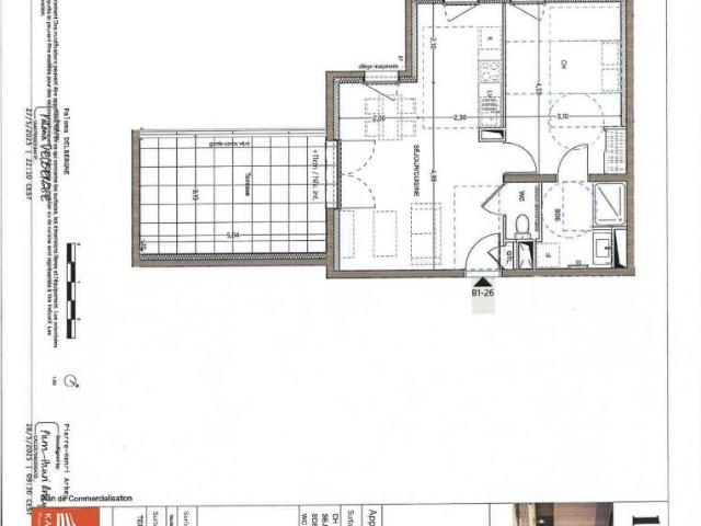 Appartement meublé 2 pièces 47 m²