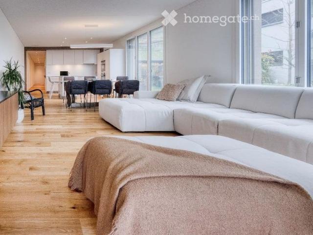 Appartement moderne meublé au Vully, vue sur le lac de Morat