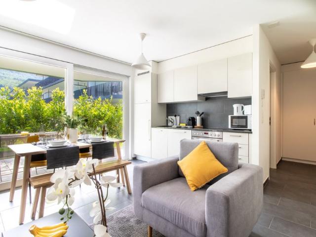 Appartement moderne, 1 chambre à coucher, meublé au Bouveret