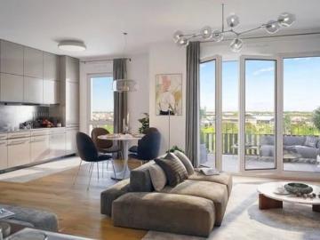 Appartement moderne 2 pièces avec domotique à Beauchamp