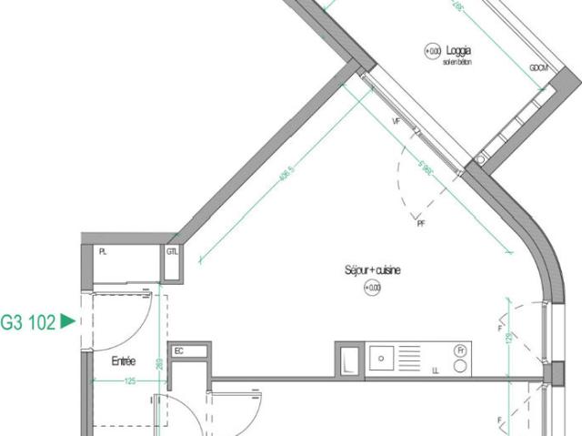Appartement Nantes 2 pièce s 43.50 m2