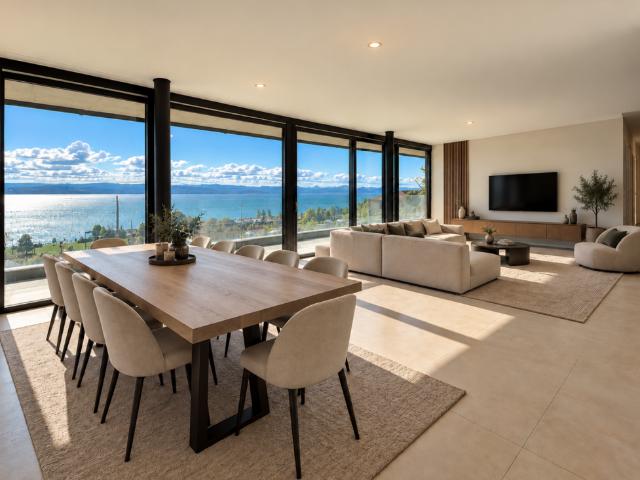 Appartement neuf avec choix des finitions au gré du preneur de 4.5 pièces avec vue imprenable sur le lac et les Alpes à Hauterive