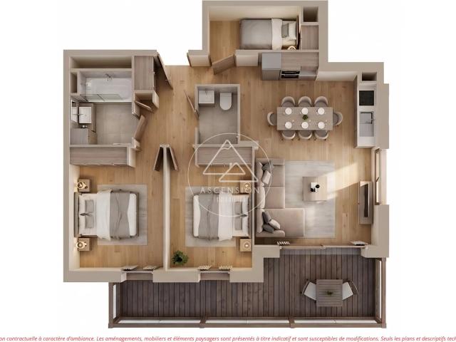 Appartement neuf de 3 chambres au centre de Morzine 66m² Morzine Avoriaz