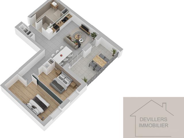 APPARTEMENT NEUF, DEUXIÈME ÉTAGE, AVANNE, 76,40 M2, 3 PIECES
