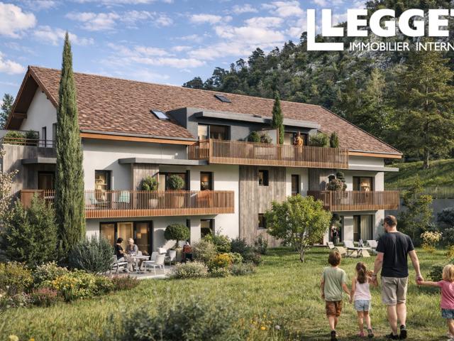 Appartement neuf T4 à 100m du lac d’Annecy dans le charmant village de Duingt
