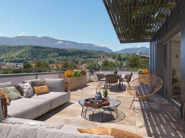 Appartement neuf T3 de 62,85m2, surface utile de 90,87m2