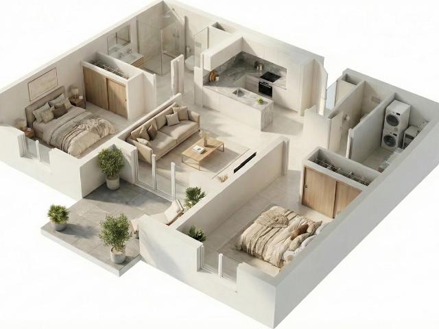 Appartement neuf T3 70,70m2 Double Terrasses et exposition Résidence Girasole