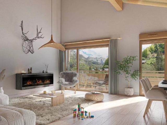 Appartement neuf 1 chambre frais de notaire offerts aux pieds des pistes ABONDANCE