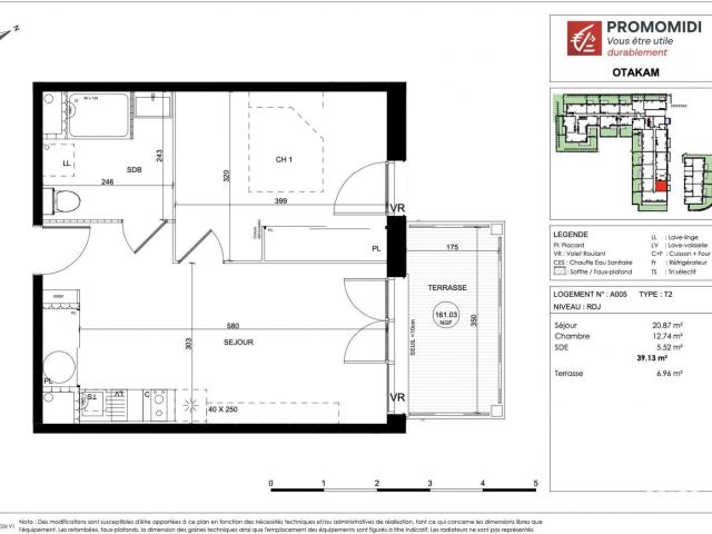 Appartement neuf 2 pièces 39 m²