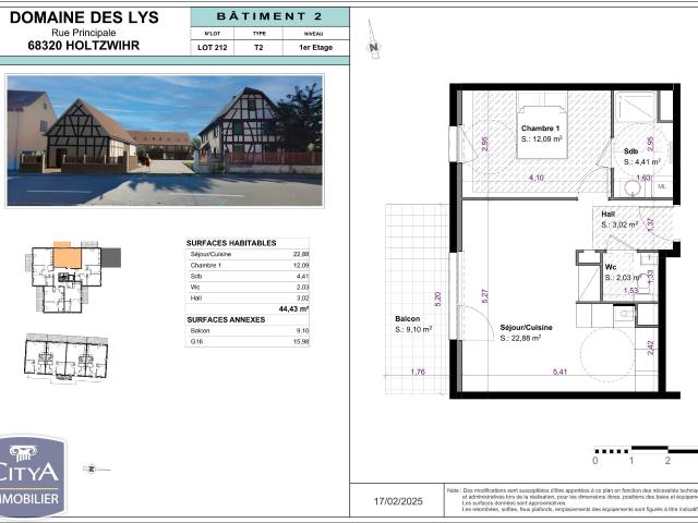 Appartement neuf 2 pièces 44 m²