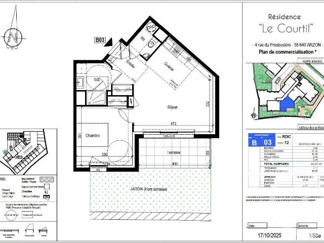 Appartement neuf 2 pièces 45 m²