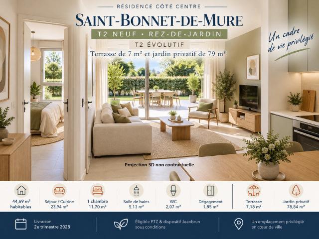 Appartement neuf 2 pièces 45 m²