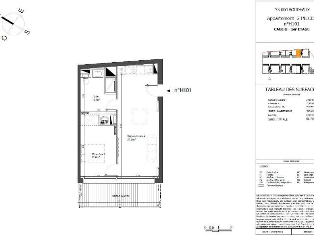 Appartement neuf 2 pièces 49 m²