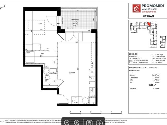 Appartement neuf 2 pièces 43 m²