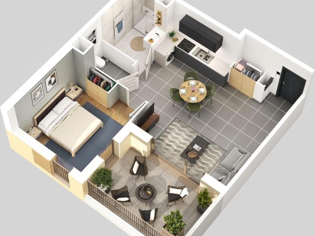 Appartement neuf 2 pièces 43 m²