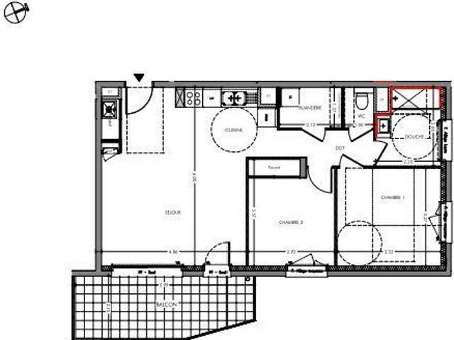 Appartement 3 pièces 65 m²