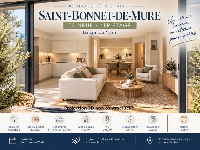 Appartement neuf 3 pièces 65 m²