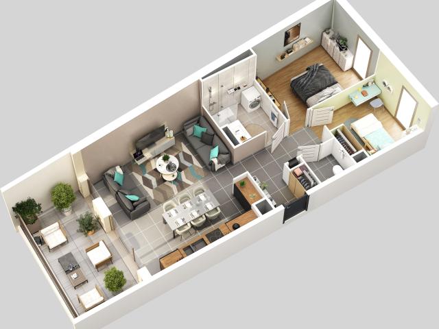 Appartement neuf 3 pièces 67 m²
