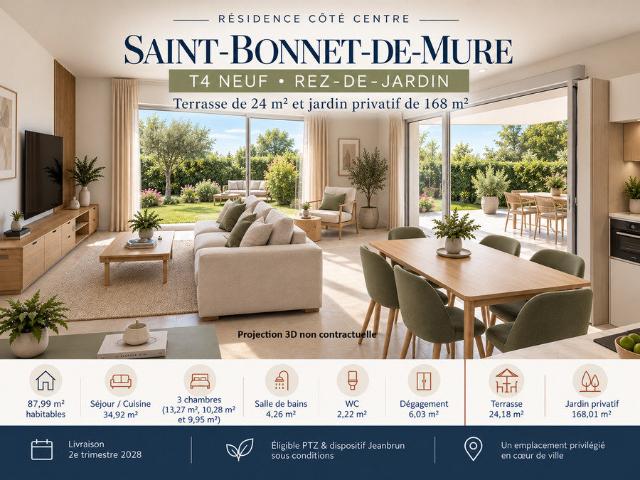 Appartement neuf 4 pièces 88 m²