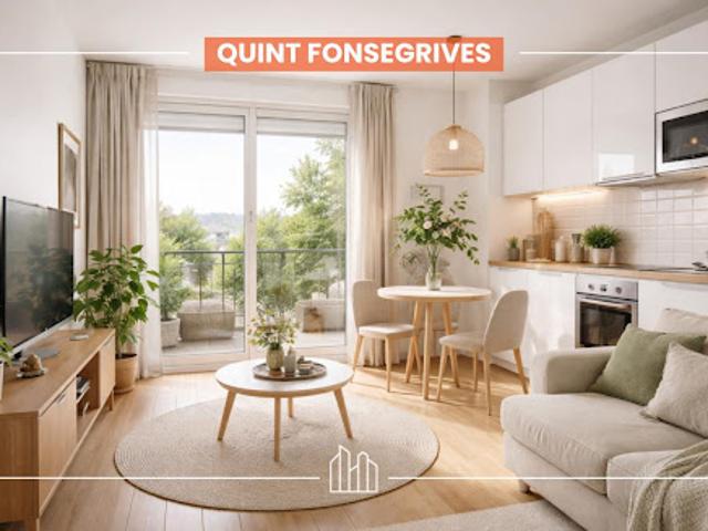Appartement Quint Fonsegrives 1 pièce RÉSIDENCE SOLEIL PROX TRANSPORTS