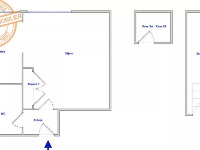 Appartement RDC 35 m2
