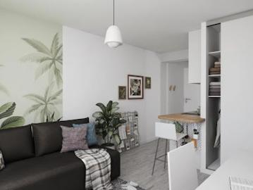 Appartement Rennes 1 pièce Rennes à 5 minutes du métro Cleunay