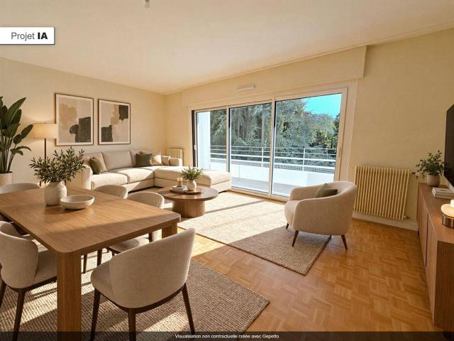 Appartement rénové de 102 m² avec terrasse, parking et vue sur